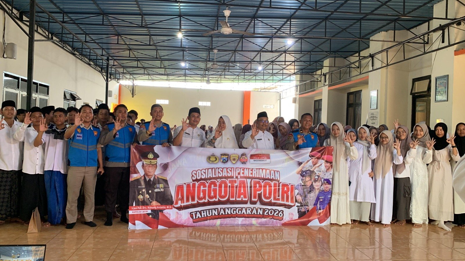 Peserta Didik MAN 3 Banyuwangi Antusias Ikuti Sosialisasi Penerimaan Polri